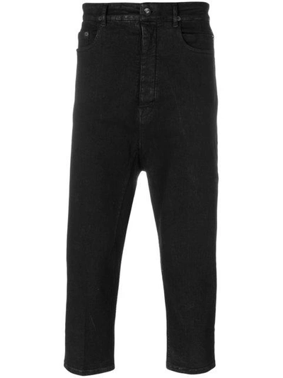 Rick Owens Drkshdw Black Cropped Astaires Jeans