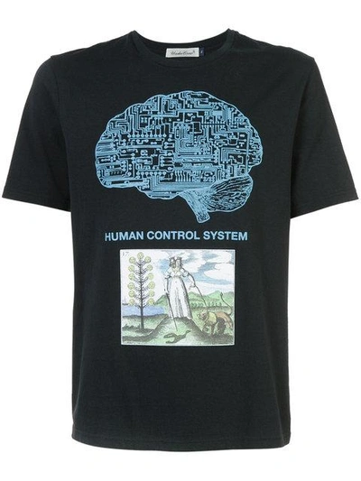 Undercover Brain Computer Cotton-jersey T-shirt In Black