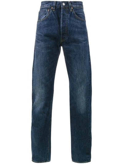 Levi's 1947 501 Vintage Stone Washed Denim Jeans In Blue