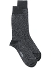 Kenzo Flying  Socks In Grey