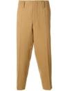 Marni Tailored Cropped Chinos In Neutrals