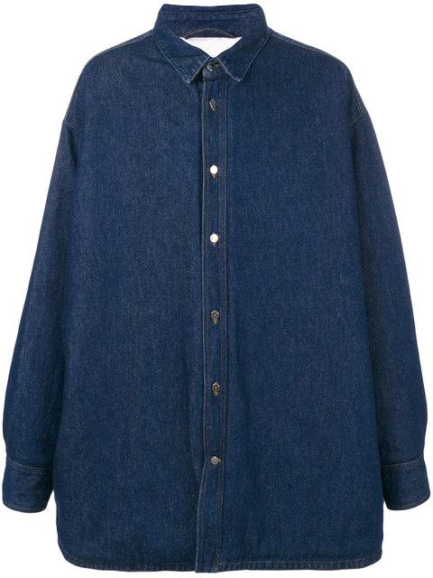 Raf Simons Oversized Denim Shirt Jacket | ModeSens