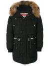 Dsquared2 Fur Trimmed Parka - Black