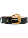 Versace Baroque Buckle Belt In Black