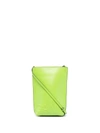 Ganni Recycled Leather Crossbody Mini Bag Flash Green One Size