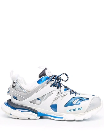 Balenciaga Track Panelled Trainers In White