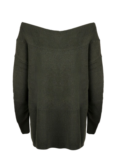P.a.r.o.s.h Liked Boat Neck Jumper In Green