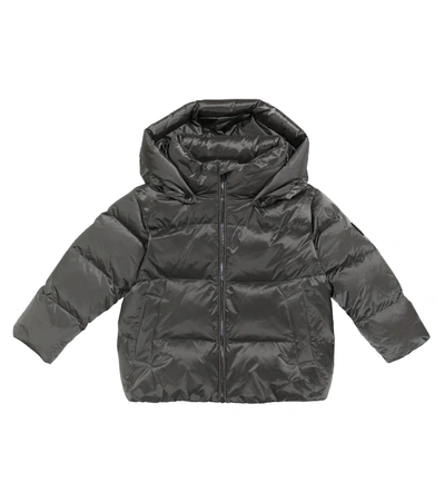 Bonpoint Kids' Down-padded Hooded Jacket In Silver
