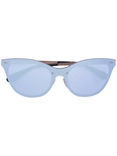 Ray Ban Mirrored Cat Eye Sunglasses