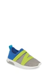 Native Shoes Kids' Phoenix Slip-on Vegan Sneaker In Pigeon Grey/ Uv Blue/ White