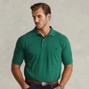 Polo Ralph Lauren Custom Slim Fit Mesh Polo Shirt In Verano Green Heather