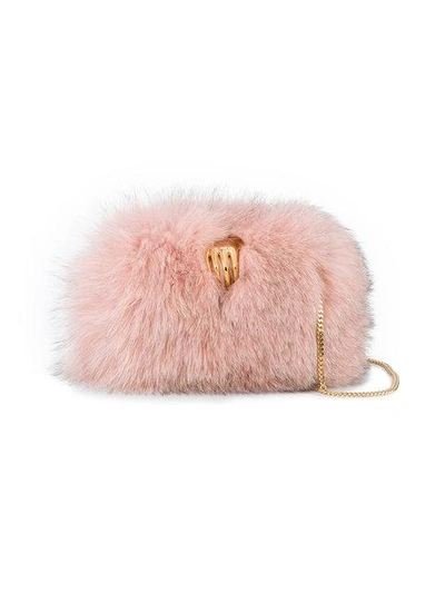 Benedetta Bruzziches Carmen Hand Clasp Bag In Pink
