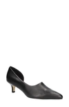 Bella Vita Quilla Womens Leather Pumps D'orsay Heels In Black Leather