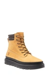 Timberland Women's Ray City 6 Brown Waterproof Cold Weather Boots In Wheat Nubuck