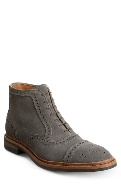 Allen Edmonds Hamilton Wingtip Waterproof Chukka Boot In Magnet Suede