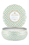 Voluspa Three-wick Tin Candle In Laguna