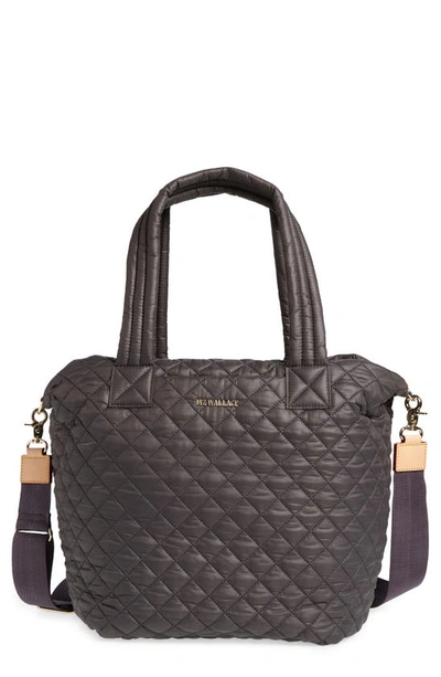 Mz Wallace Medium Metro Deluxe Tote In Grey