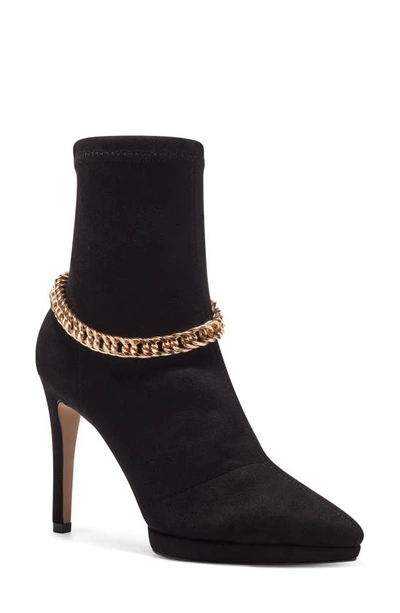 Jessica Simpson Women's Valyn Chain Stieletto Heel Dress Booties Women's Shoes In Black