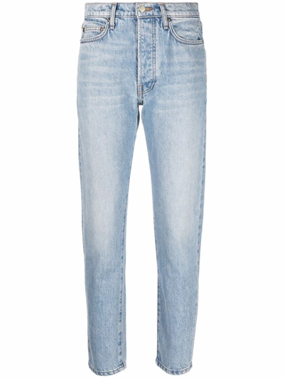 Sablyn Anais High-waist Slim-fit Jeans In Blau