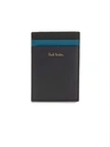 Paul Smith Colorblock Card Holder In Blue