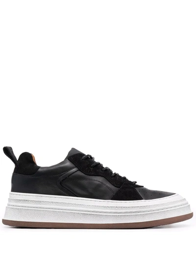 Buttero Statement Pull Tab Sneakers In Black