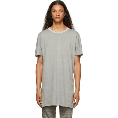 Boris Bidjan Saberi Grey Garment-dyed One-piece T-shirt In Light Grey
