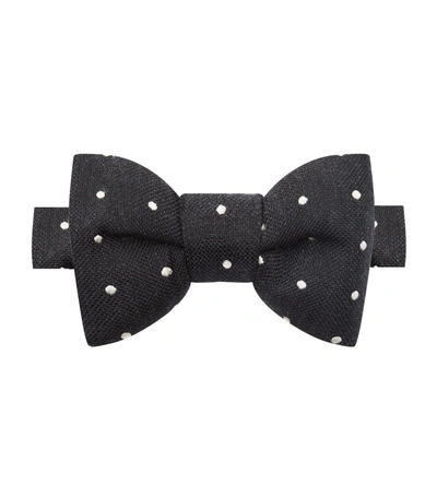 Tom Ford Classic Dot Bow Tie In Black