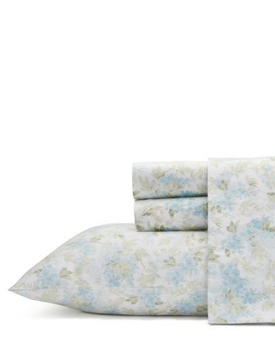 Laura Ashley Rena Turquoise Sheet Set In Turquoise-aqua