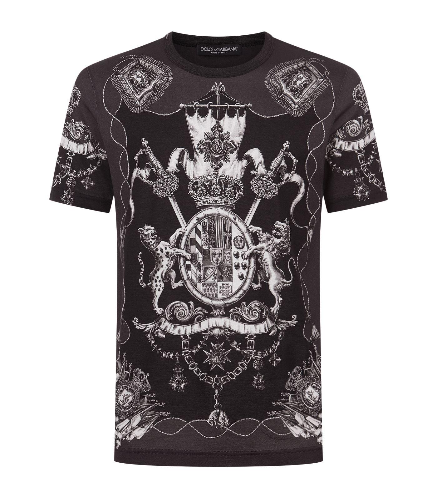 Dolce & Gabbana Military Crest T-shirt In Multi | ModeSens