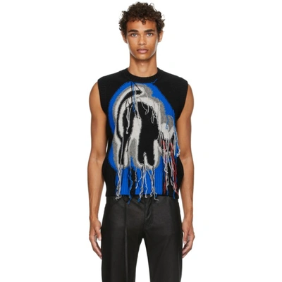 Charles Jeffrey Loverboy Guddle Tasselled Wool-blend Sleeveless 