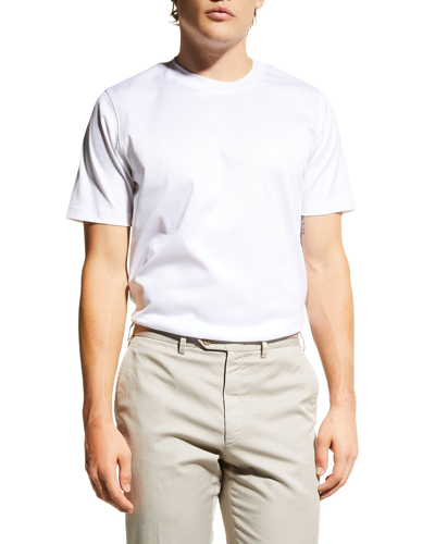 Eton Slim Fit Jersey Tee In White