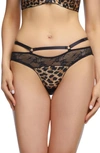 Dita Von Teese Madame X Cage Bikini In Animal Print