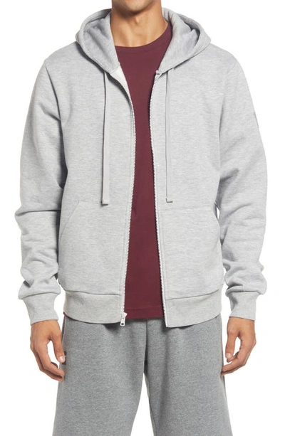 Alo Yoga Everyday Zip Hoodie In Athletic Heather Grey