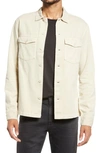 Allsaints Spotter Button-up Shirt Jacket In Cloudy Taupe