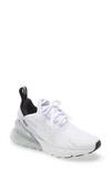 Nike Kids' Air Max 270 Sneaker In White/purple