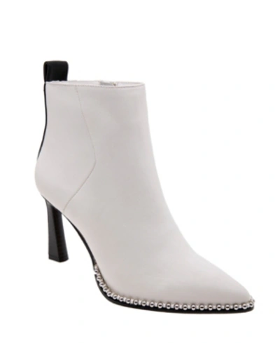 Bcbgeneration Beya Leather Ankle Bootie In Bright White