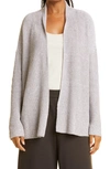 Eileen Fisher Open Knit Cardigan In Light Barley