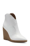 Jessica Simpson Women's Crais Wedge Booties Women's Shoes In Bright White