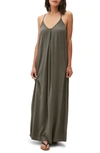 Michael Stars Maxi Slipdress In Olive