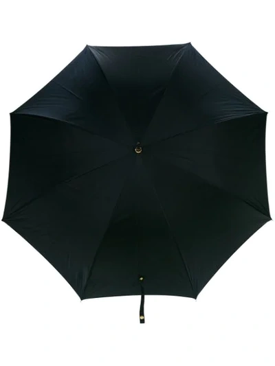 Alexander Mcqueen Skull Handle Umbrella In Black
