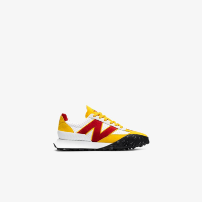 New Balance Mens Casablanca White Red X Casablanca Xc-72 Leather And Suede Trainers 11 In Yellow