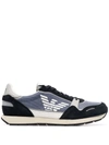 Emporio Armani Oversized Eagle Oversized Eagle Sneakers In Blue 2