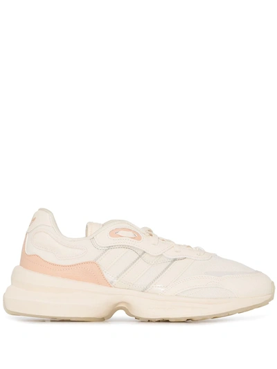 Adidas Originals Neutral Ozentic Low Top Sneakers In 中性色