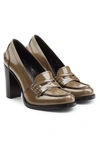Church's Patent Leather Loafer Pumps In Green