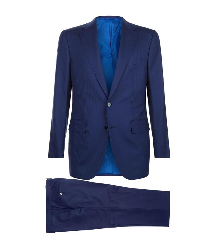 Stefano Ricci Single-breasted Suit In Navy | ModeSens
