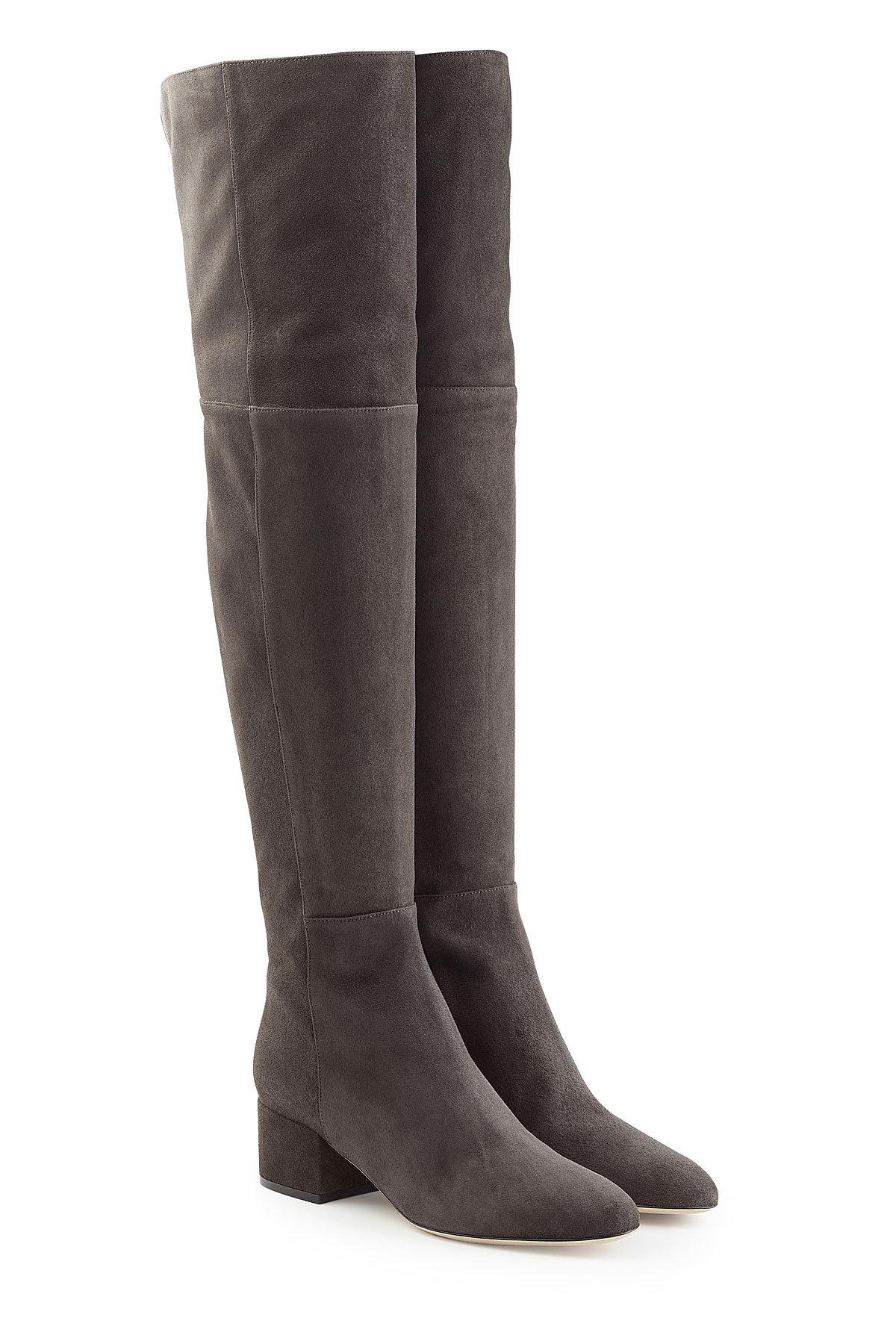 sergio rossi suede boots