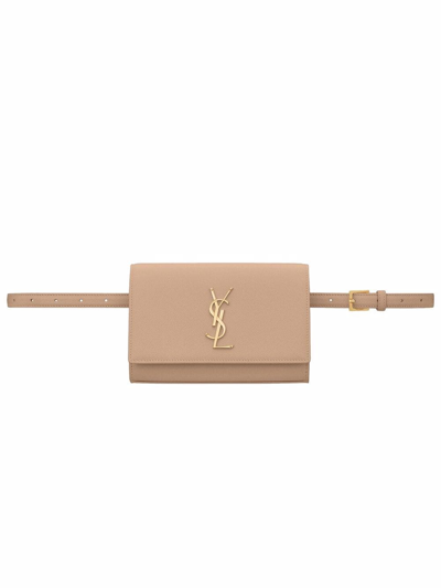 Saint Laurent Kate Belt Bag In Nude