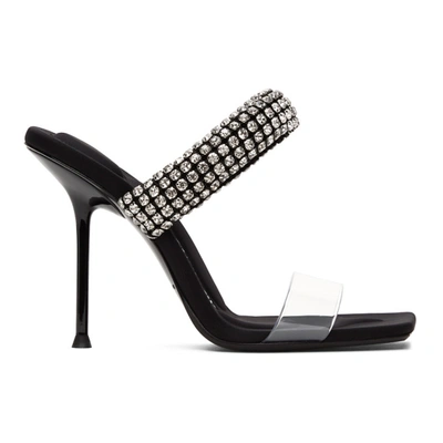 Alexander Wang Women's Julie Embellished High Heel Slide Sandals In 001  Black | ModeSens
