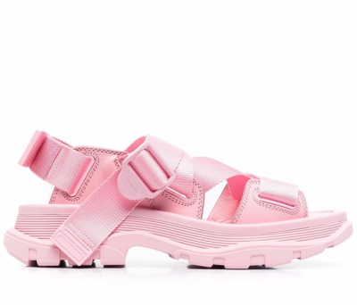Alexander Mcqueen Tread Sandals Sandals Woman In Pink