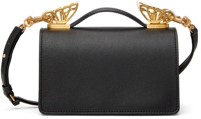 Sophia Webster Mariposa Mini Leather Top-handle Bag In Black